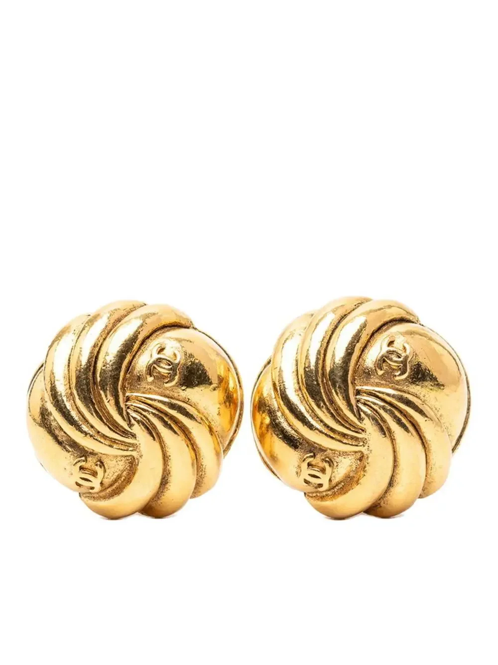 Chanel Cc Logo Clip-On Earrings Metal #246968C70B
